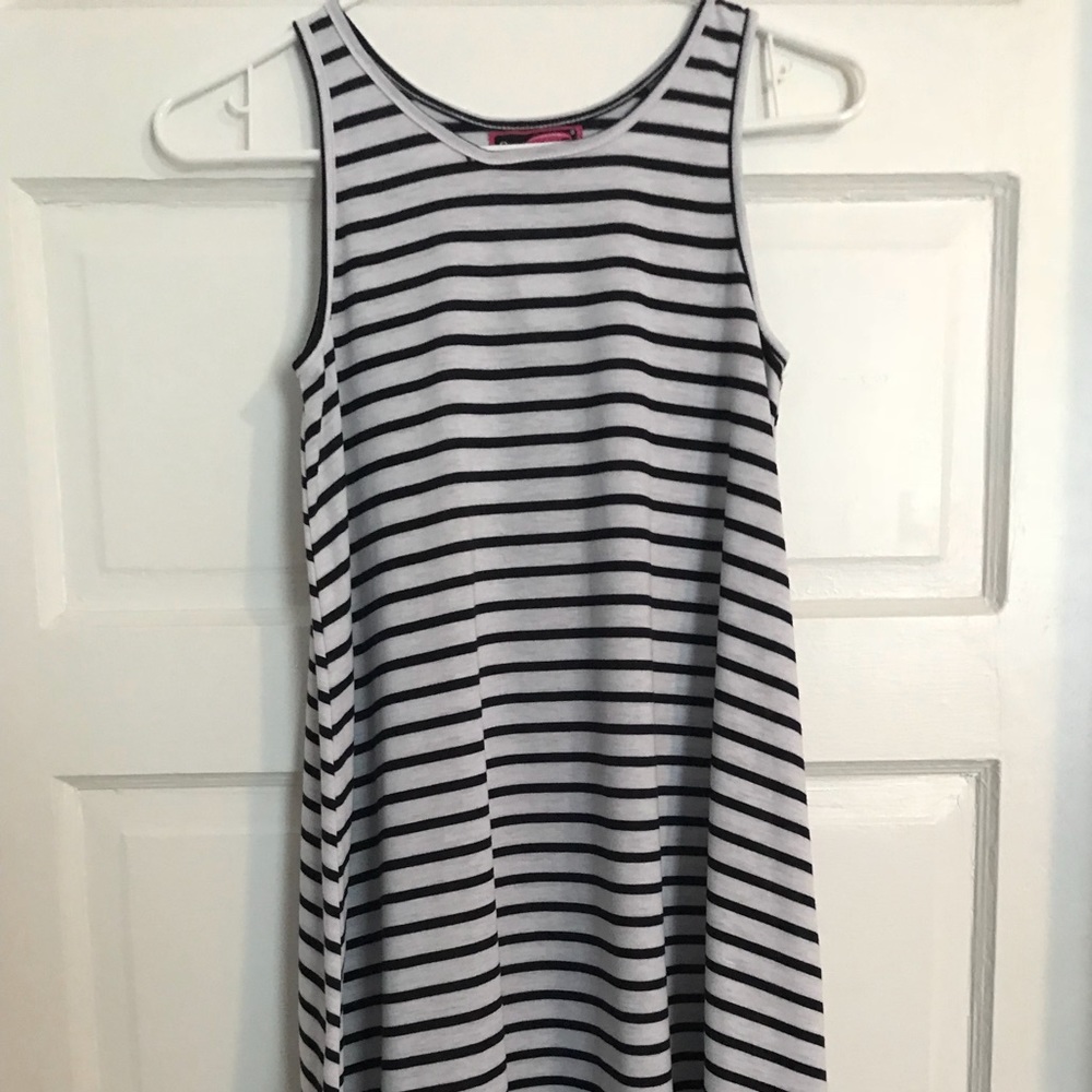 Lovely stripe lace flower dress▫️